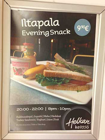 Iltapalasta tuli totta