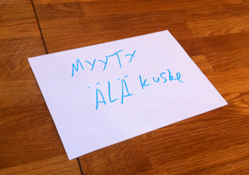MYYTX ÄLÄ kuske